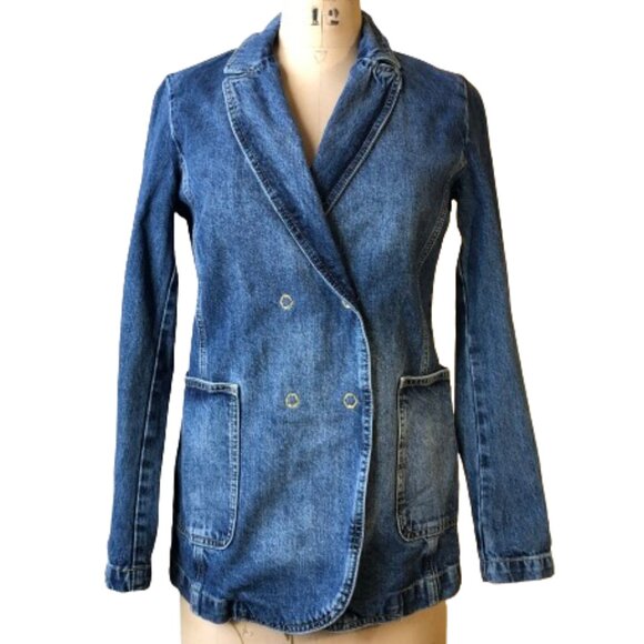 United Colors Of Benetton Jackets & Blazers - Vintage Y2K United Color of Benetton denim jacket blazer